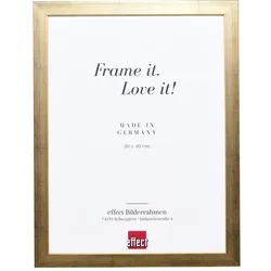 effect Bilderrahmen Profil Top Pro Holz Antireflexglas / Refloglas / Gold / 42,0...