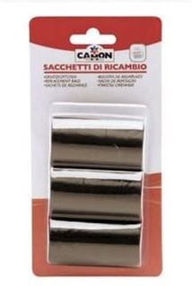 Camon Sacos Higiénicos 3 Rolos De 20 Sacos Preto