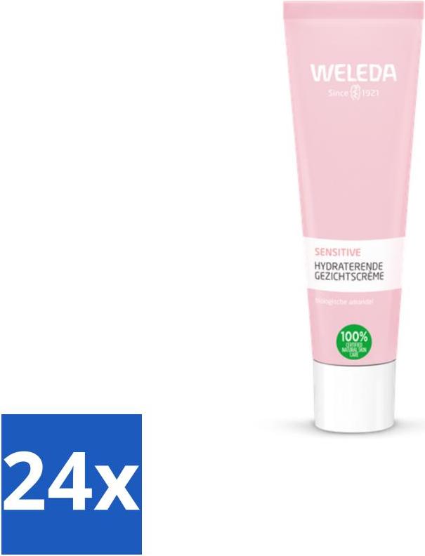 WELEDA - Sensitiv Feuchtigkeits-Gesichtscreme - Für empfindliche Haut - 30 ml - Vorteilspack - 24 Stücke