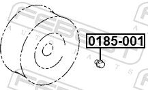 Febest Radmutter 0185-001 Für Citroën/peugeot Toyota Jaguar Mitsubishi Hyundai