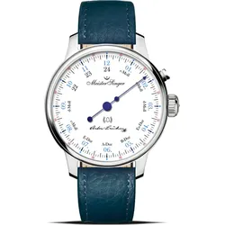 Meistersinger Meisterstücke Edition Anton Bruckner Limited Edition limitierte Edition" ED-BHO-BRUCKNER" - weiß,blau - 43mm