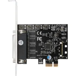 Exsys GmbH PCIe 4S Seriell RS-232 Karte, Octopus Kabel (ASIX), Kontrollerkarte