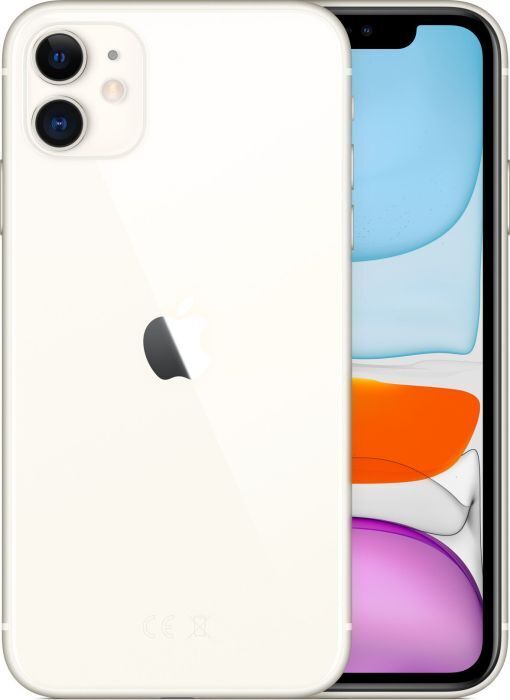 Apple iPhone 11   128 GB   Dual-SIM (eSIM, Nano-SIM)   white - Refurbished