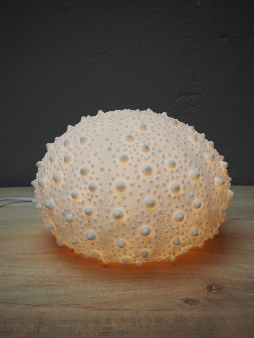 Chehoma Lampe à poser en céramique blanc Blanc 34x23x34cm