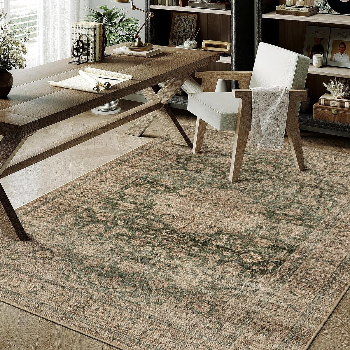 Retro Ethnic Vloerkleed Polyester Rechthoekig