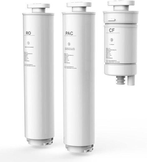 Ersatzfilterset für mobile Umkehrosmoseanlagen ohne festen Wasseranschluss. Schnellwechsel-Wasserfilter | | CF + PAC Ersatzfilter + Membran