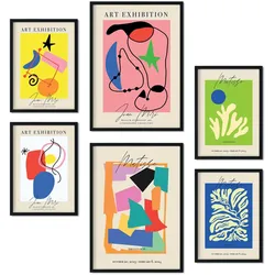 POSTER Set Mit 6 Kunstausstellung Sammlung A3 & A4 Rahmenlos