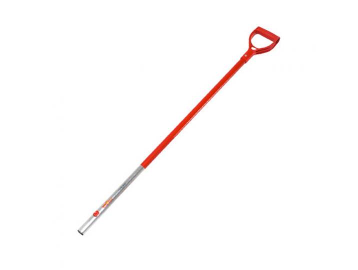 Wolf aluminium steel met d-greep zm-ad 120 cm