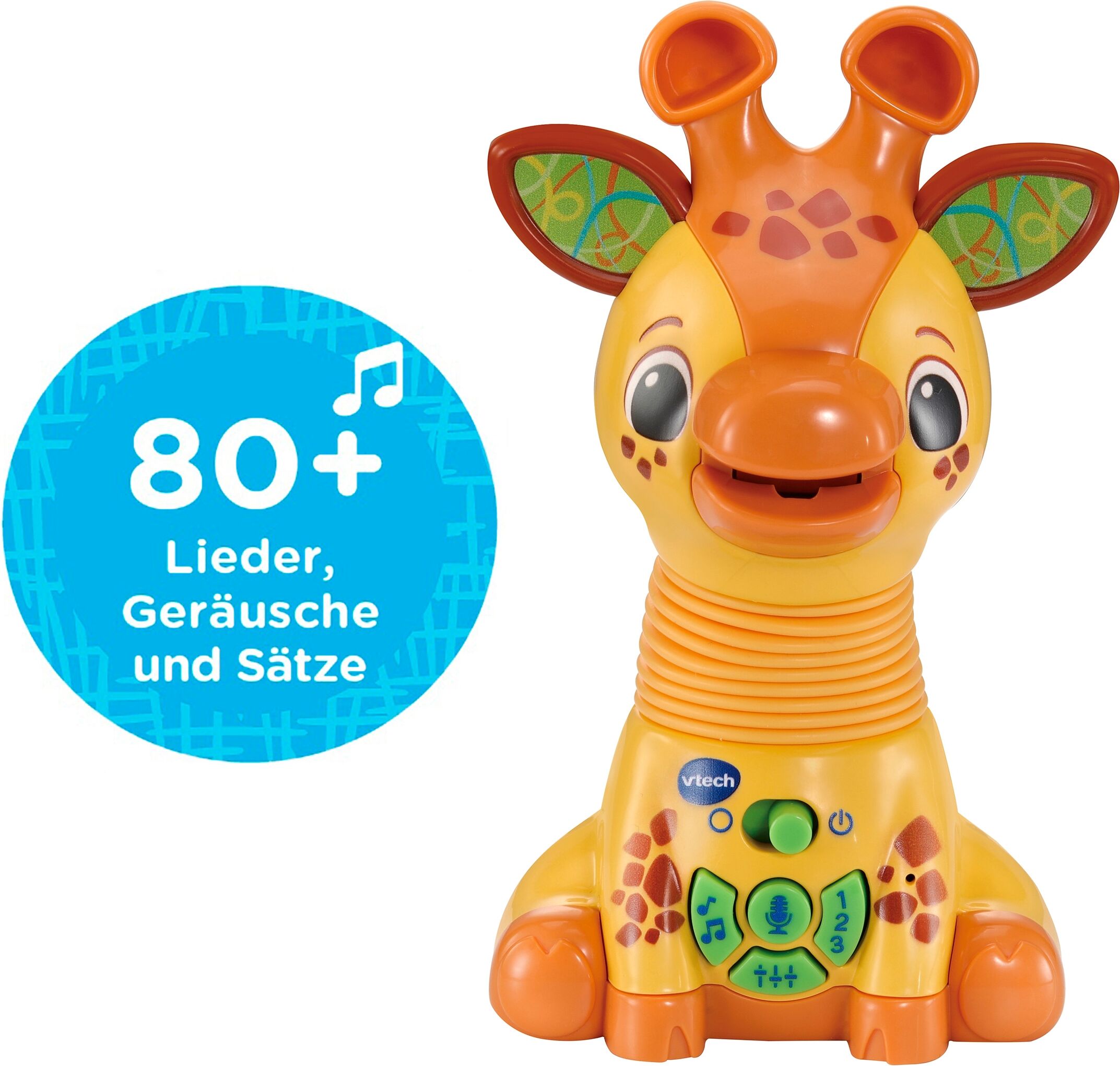 Lernspielzeug VTECH "Ziehspaß-Giraffe Greta", gelb (braun), Lernspielzeug, Kinder, Lernspielzeug