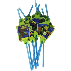 Teenage Mutant Ninja Turtles - Trinkhalme (8 Stück)