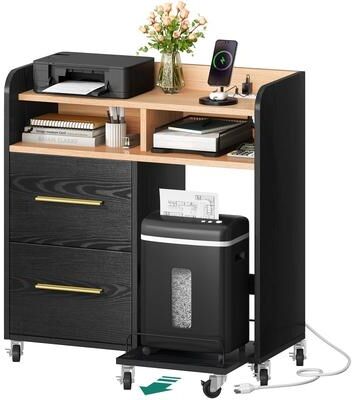 No File Cabinet with Charging Station