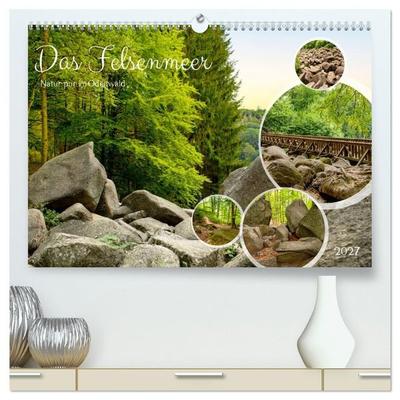 Das Felsenmeer - Natur pur im Odenwald (hochwertiger Premium Wandkalender 2027 DIN A2 quer), Kunstdruck in Hochglanz