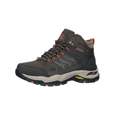 Trekkingschuh SKECHERS "Skechers Wanderschuhe Leder", Herren, Gr. 47,5, braun, Leder, Schuhe Trekkingschuh