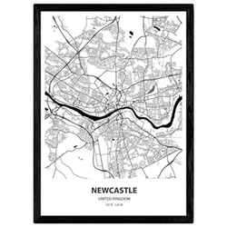 POSTER Newcastle - Uk A3 Rahmenlos