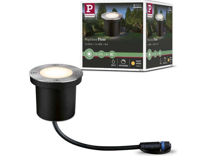 Paulmann Plug & Shine LED Bodeneinbauleuchte Floor Einzelspot