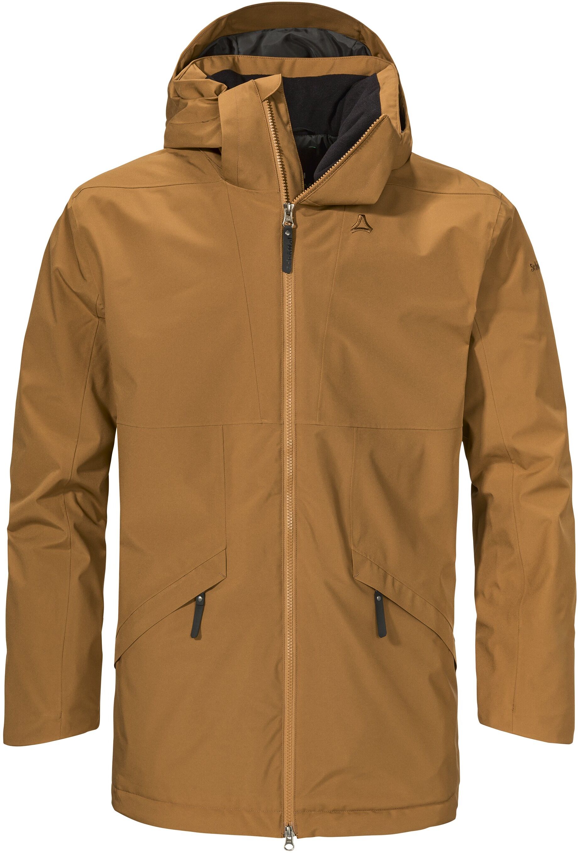 Parka SCHÖFFEL "Ins Parka Style Malkay MNS", Herren, Gr. 56, braun, Obermaterial: 100% Polyester, Jacken Parka, mit PrimaLoft Black Insulation Eco, aus Polyester braun 56