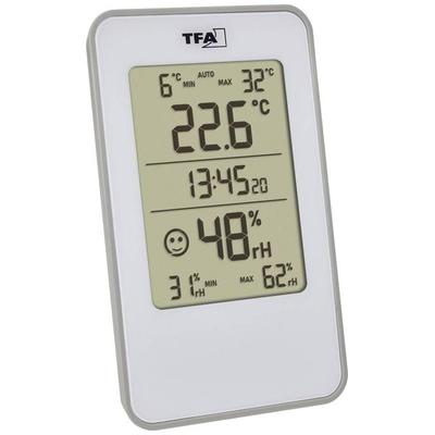 TFA Dostmann Digitales Thermo-Hygrometer Thermo-/Hygrometer Weiß 30.5057.02