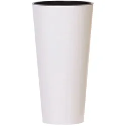 Prosperplast - TUBUS SLIM Topf 15,5L - 25x25x47,6cm in Weiß farbe