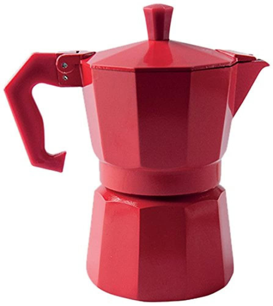 Dripio Handmatige Espressomachine voor 1 kopje, Aluminium, Rood