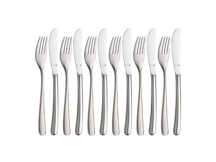 WMF Besteck-Set Vision Dessertbesteck-Set, 12-teilig, Cromargan protect® (12-tlg), 6 Personen, Cromargan protect, Vision