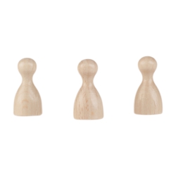 Halmakegel.com Halmakegel - Pöppel - Holz - natur - 24 x 12 mm 247113
