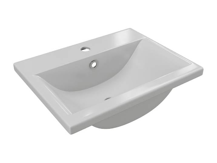 Vasque à encastrer céramique blanc