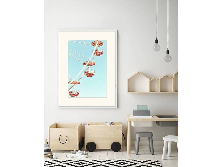 Tableau déco Vintage Fair 63 x 83cm Multicolore