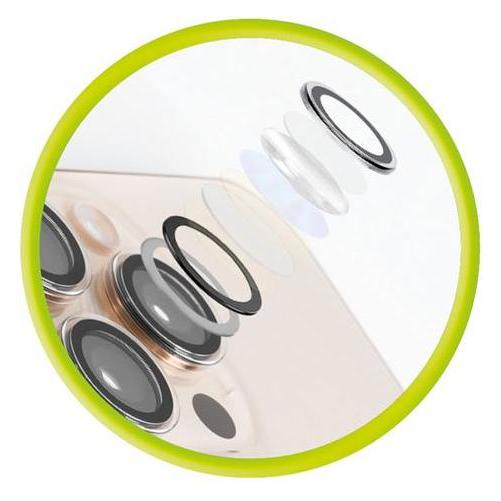 Mobile Origin Easy Lens Guards Schutzglas für das Objektiv für Apple iPhone 13 Pro/13 Pro Max klar (1 Stk., Apple iPhone 13 Pro) (FRL-LSG-i13Pro-CLR)