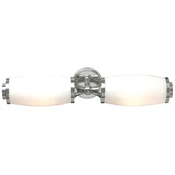 Wandlampe Leuchte Badezimmerlampe LED Spiegelleuchte chrom Glas 2 flammig