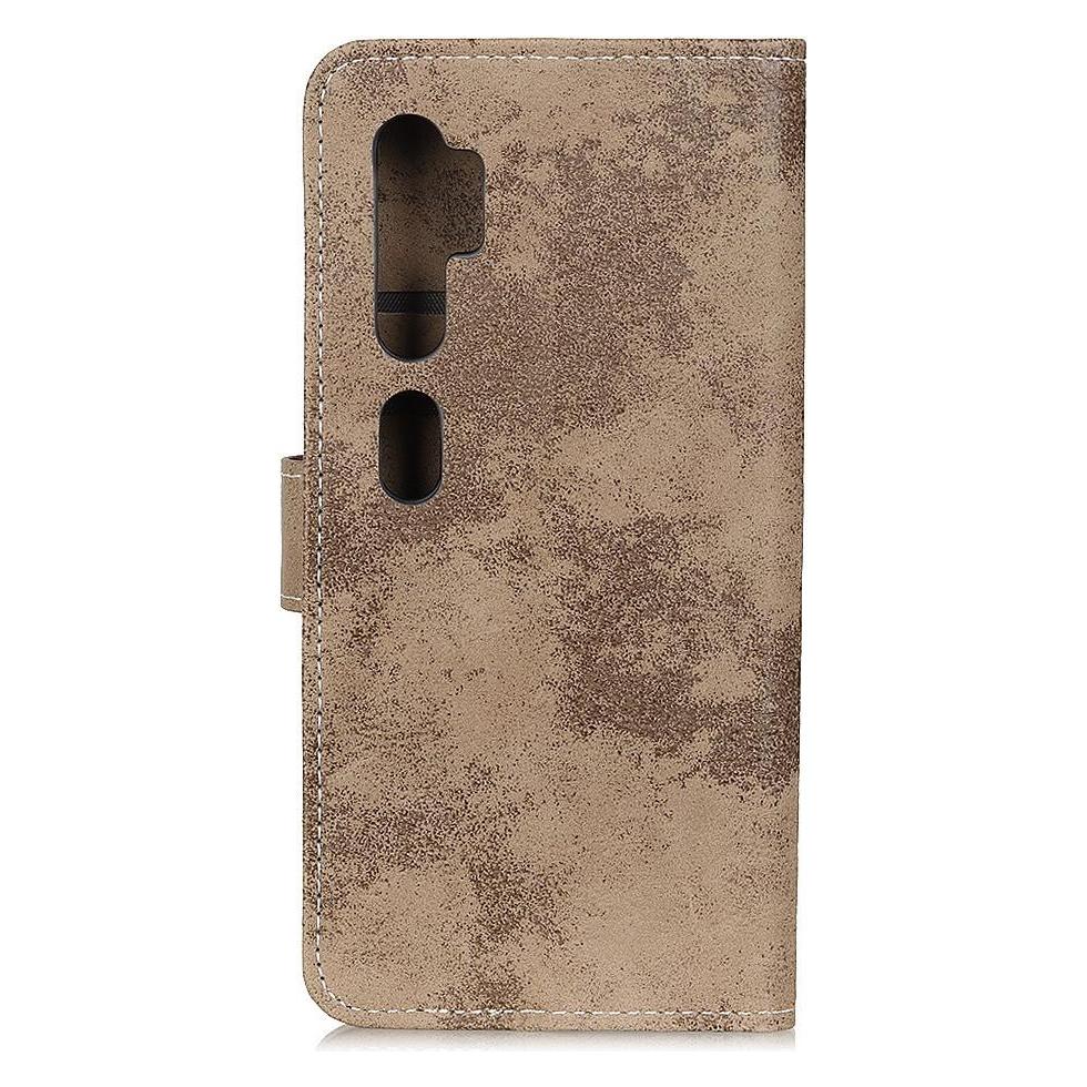 Cover-Discount Xiaomi Mi Note 10 - Vintage Etui Wildleder Optik khaki (Xiaomi Mi Note 10) (101905883C)