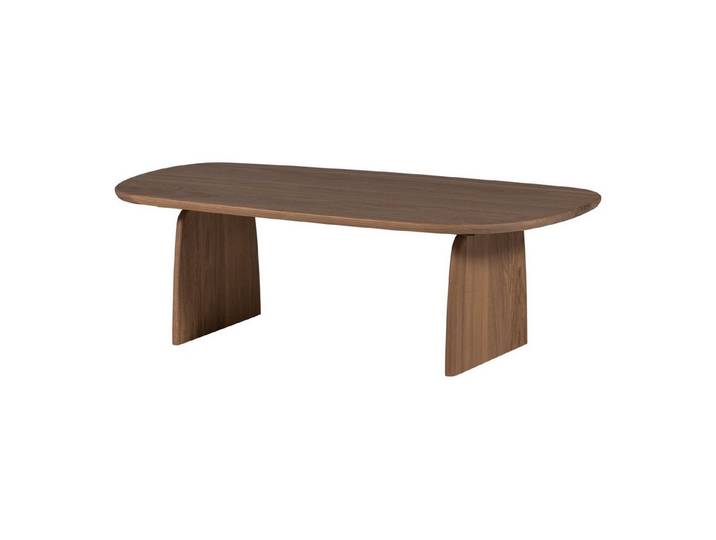 WOOOD Couchtisch Tablo aus Eiche [FSC] in Braun - organisch geformt, 110 x 60 cm, Robust, organisch und stilvoll.