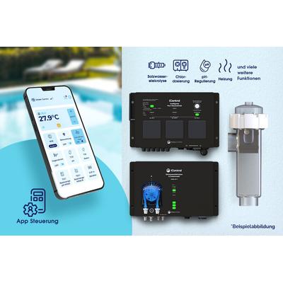 Intelligente Pool-Elektrolyse iControl mit Zeitschaltuhr und App-Steuerung