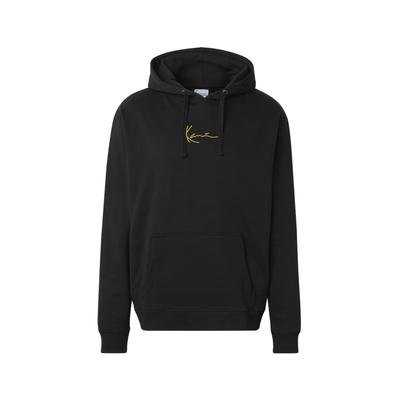 Hoodie KARL KANI "Karl Kani Karl Kani Small Signature Gold Logo Hoodie", Damen, Gr. S, schwarz, 100% Baumwolle, Rundhals, Sweatshirts Hoodie