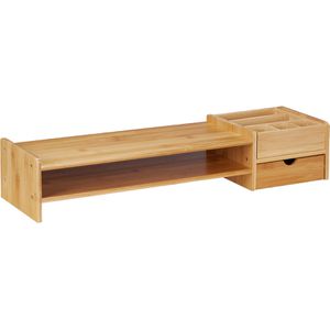 Relaxdays Monitorständer 10037883, Bambus, Breite: 70cm