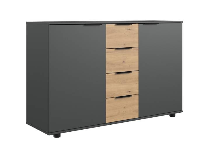 Kommode Shane Eiche/graphit Holzwerkstoff B 130 H 83 cm - Kommode