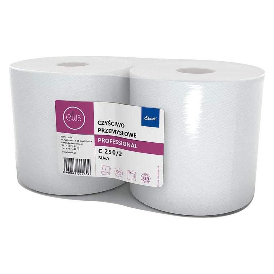 Lamix Ellis Professional Cleaning Paper Towel - 2 Layers, 250 Meters, 2 Rolls (2x) (46575894)