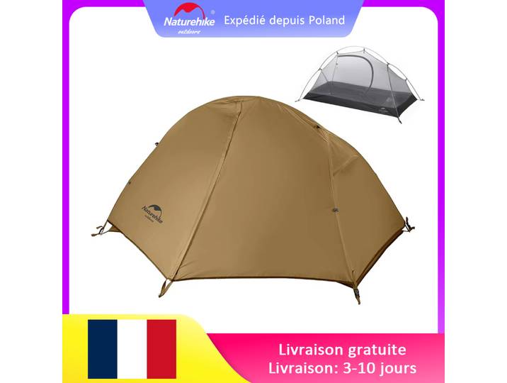Naturehike – tente de cyclisme ultralégère pour 1 personne, Double couche, pour pêche, plage, voyage en plein air, randonnée, Camping