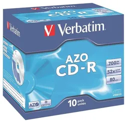 Verbatim 10 CD-Rohlinge »CD-R« silber