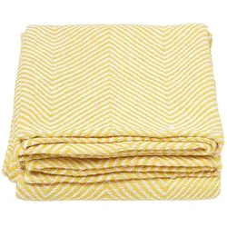 ÜBERWURF Halden 225/255 cm, Chevron-Muster 100% Baumwolle