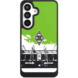 Nivocase Hülle für Samsung Galaxy S26+ Handyhülle NIVOcore Case Schwarz Borussia Mönchengladbach Fanartikel (Samsung Galaxy S26+), Smartphone Hülle, Schwarz