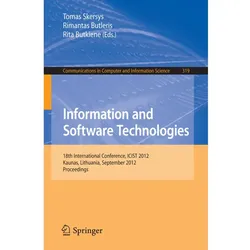 Information and Software Technologies, Fachbücher
