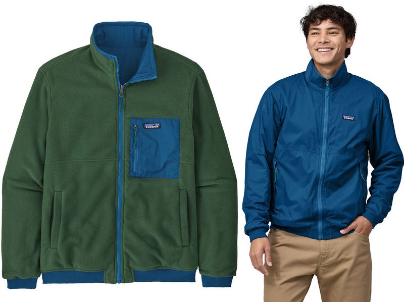 Patagonia Mens Reversible Shelled Microdini Jacket-Endless Blue (Enlb)-M