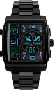 Everyday Crate SKMEI 1274 Digital Sports Watch Mens Waterproof Watch Analog Digital Outdoor Wristwatch blue