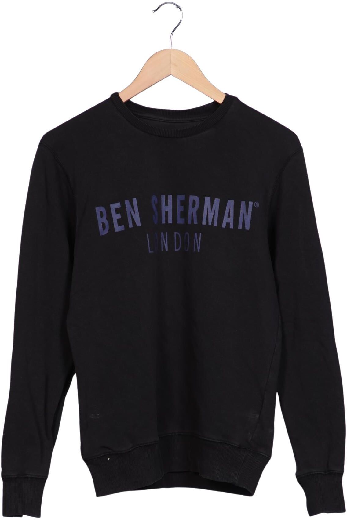 Ben Sherman Herren Sweater, Schwarz, Gr. S, Baumwolle / Synthetik - Second Hand