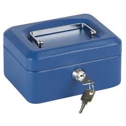 ARREGUI Elegant C9215 Geldkassette aus Stahl | 15 cm breit | Abschließbare Kasse mit Geldeinsatz | Kleine Geldkassette mit Schlüssel und Münzeinsatz