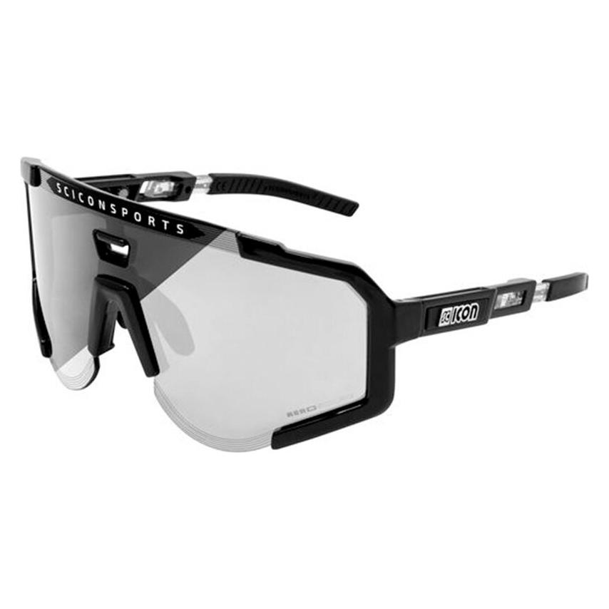 Scicon Aeroscope - Sport Performance Sunglasses, Black/Photochromic (Black Gloss, Photochromic) (ey390102-8023848000232)