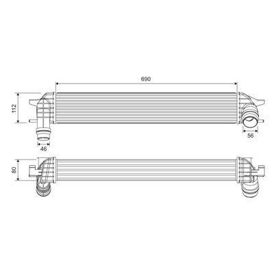 VALEO Ladeluftkühler 818696 für RENAULT