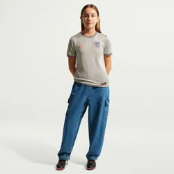 NIKE England Dri-FIT Aufwärmshirt ältere Kinder 052 - pewter grey/bright crimson L (147-158 cm)