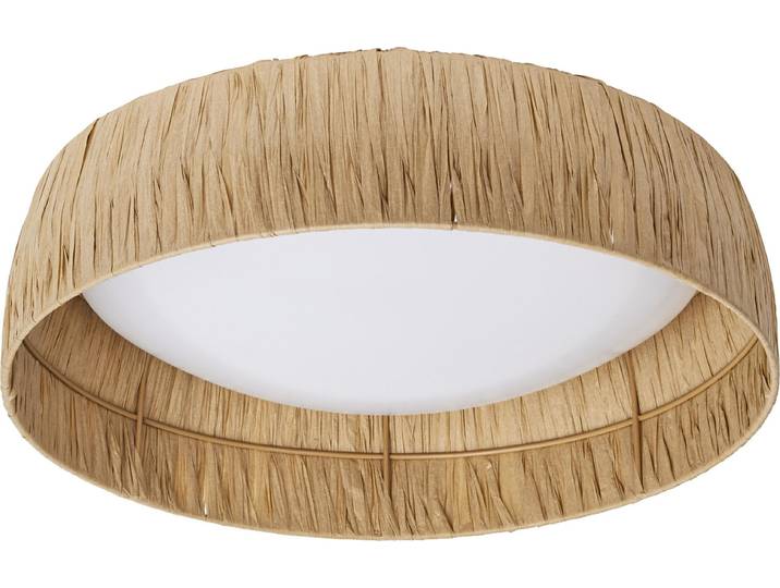 OSRAM Decor dekorative Deckenleuchte mit Bambusschirm, 400mm, 18W, 750lm, 3000K, 830 warmweiß, IP20, braun, LED nicht austauschbar