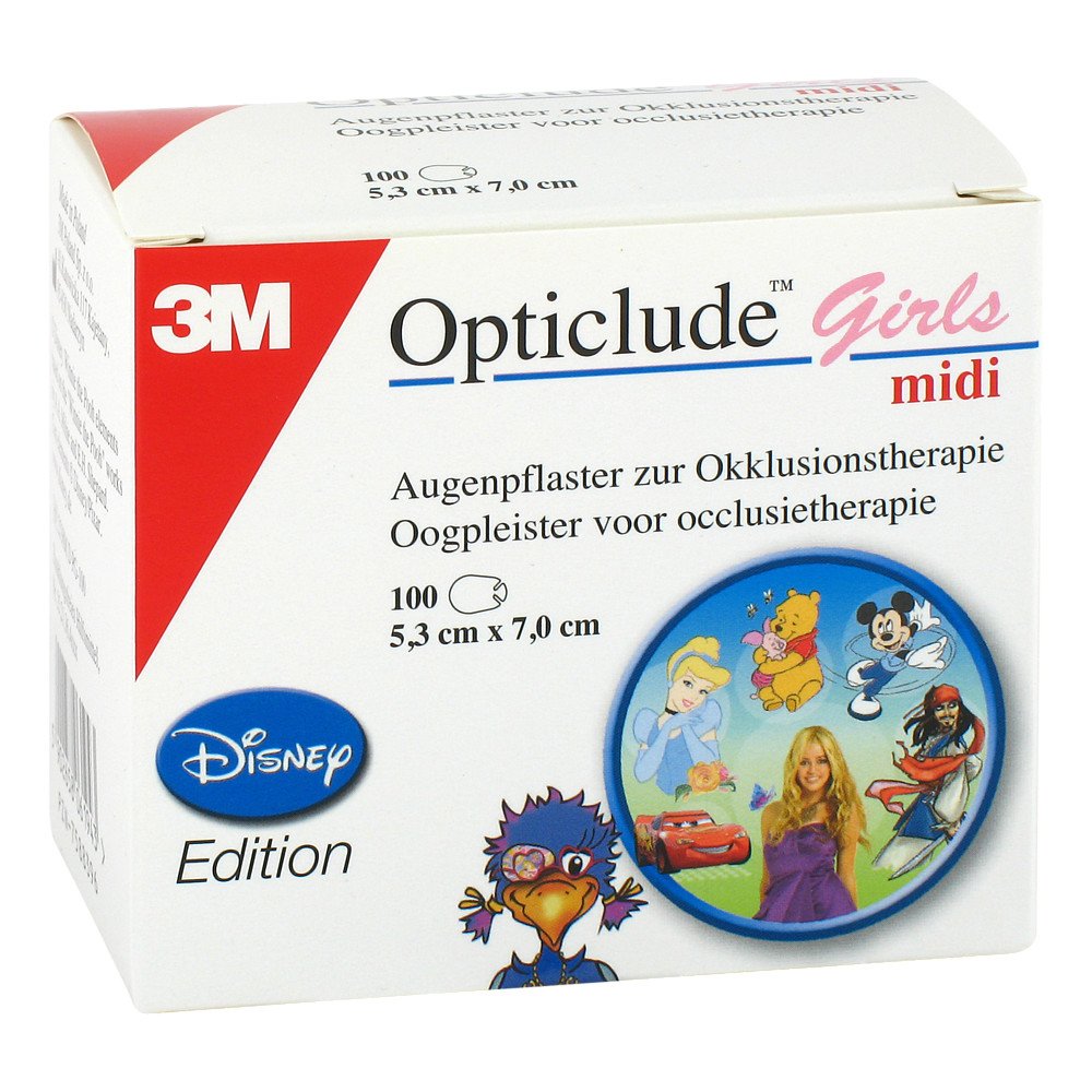 Solventum Germany GmbH Opticlude 3m Disney Pfl.girls midi 2538mdpg-100 07588396